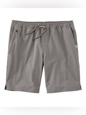 LL Bean Multisport Drawstring Elastic Waist Shorts Mens Gray Large Performance L